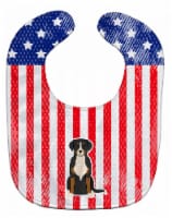 Carolines Treasures BB3032BIB Patriotic USA Greater Swiss Mountain Dog Baby Bib