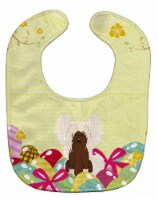Carolines Treasures BB6113BIB Easter Eggs Chinese Crested Cream Baby Bib
