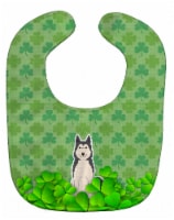 Carolines Treasures BB6166BIB West Siberian Laika Spitz Shamrocks Baby Bib