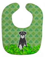 Carolines Treasures BB6174BIB Standard Schnauzer Salt & Pepper Shamrocks Baby Bib