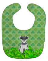 Carolines Treasures BB6195BIB Miniature Schanuzer Salt & Pepper Shamrocks Baby Bib