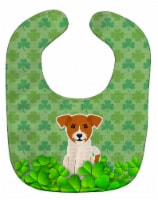 Carolines Treasures BB6249BIB Jack Russell Terrier Shamrocks Baby Bib