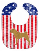 Carolines Treasures BB3352BIB USA Patriotic Shar Pei Baby Bib
