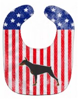 Carolines Treasures BB3360BIB USA Patriotic Doberman Pinscher Baby Bib