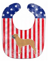 Carolines Treasures BB3371BIB USA Patriotic Bullmastiff Baby Bib