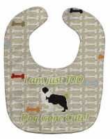 Carolines Treasures BB6528BIB Black Border Collie Dog Gone Cute Baby Bib
