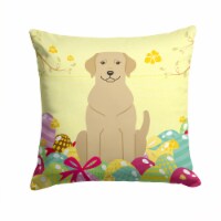 Carolines Treasures BB6055PW1414 Easter Eggs Yellow Labrador Fabric Decorative