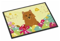 Carolines Treasures BB6020MAT Easter Eggs Norwich Terrier Doormat 18x27