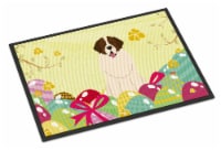 Carolines Treasures BB6027MAT Easter Eggs Moscow Watchdog Doormat 18x27
