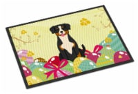 Carolines Treasures BB6038MAT Easter Eggs Entlebucher Doormat 18x27