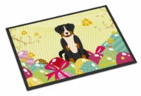 Easter Eggs Appenzeller Sennenhund Indoor or Outdoor Mat 18x27