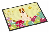 Easter Eggs Central Asian Shepherd Dog Indoor or Outdoor Mat 18x27