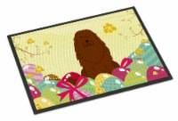 Carolines Treasures BB6050MAT Easter Eggs Caucasian Shepherd Dog Doormat 18x27