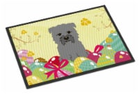 Carolines Treasures BB6059MAT Easter Eggs Glen of Imal Grey Doormat 18x27