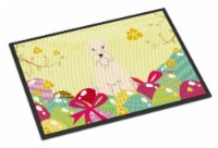 Easter Eggs Soft Coated Wheaten Terrier Indoor or Outdoor Mat 18x27