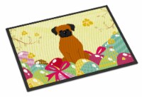 Carolines Treasures  BB6115MAT Easter Eggs Fawn Boxer Indoor or Outdoor Mat 18x2