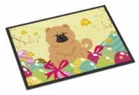 Carolines Treasures BB6144MAT Easter Eggs Chow Chow Cream Doormat 18x27