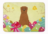 Easter Eggs Dogue de Bourdeaux Machine Washable Memory Foam Mat