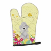 Carolines Treasures BB6090OVMT Easter Eggs Bedlington Terrier Blue Oven Mitt