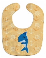 Carolines Treasures BB6946BIB Shark on Beige Nautical Baby Bib