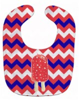 Carolines Treasures BB7063BIB Ice Pop Popsicle Red White Blue Baby Bib