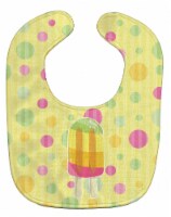 Carolines Treasures BB7065BIB Ice Pop Popsicle Polkadots Baby Bib