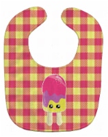 Carolines Treasures BB7068BIB Ice Pop Popsicle Face Gingham Baby Bib