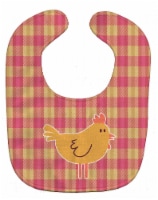 Carolines Treasures BB7090BIB Chicken Hen on Gingham Baby Bib