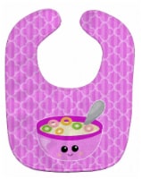 Carolines Treasures BB7163BIB Pink Bowl of Cereal Baby Bib