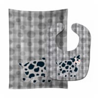 Carolines Treasures BB6764STBU Cow Baby Bib & Burp Cloth