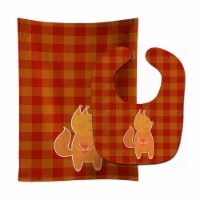 Carolines Treasures BB6768STBU Fox Baby Bib & Burp Cloth