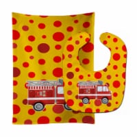 Carolines Treasures BB6998STBU Firemans Firetruck Baby Bib & Burp Cloth