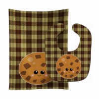 Carolines Treasures BB7046STBU Cookie Face Baby Bib & Burp Cloth