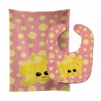 Carolines Treasures BB7052STBU Cheese Head Face Baby Bib & Burp Cloth