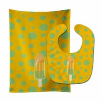 Carolines Treasures BB7064STBU Ice Pop Popsicle Orange Green Baby Bib & Burp Cloth