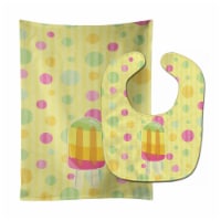 Carolines Treasures BB7065STBU Ice Pop Popsicle Polkadots Baby Bib & Burp Cloth