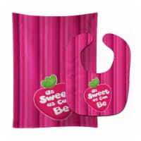 Carolines Treasures BB7106STBU Stawberry As Sweet as Can Be Baby Bib & Burp Cloth