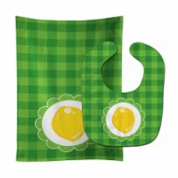 Carolines Treasures BB7107STBU Lemon Baby Bib & Burp Cloth
