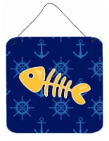 Carolines Treasures  BB6884DS66 Fish Bones Wall or Door Hanging Prints