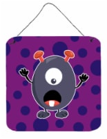 Carolines Treasures  BB7002DS66 Little Monster Grape Gordo Wall or Door Hanging