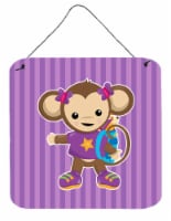 Carolines Treasures  BB7017DS66 Monkey with Backpack Wall or Door Hanging Prints