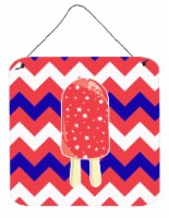 Carolines Treasures  BB7063DS66 Ice Pop Popcicle Red White Blue Wall or Door Han