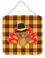 Carolines Treasures  BB7114DS66 Thanksgiving Turkey Wink Wall or Door Hanging Pr