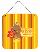 Carolines Treasures  BB7115DS66 Thanksgiving Turkey Give Thanks Wall or Door Han