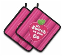 Carolines Treasures BB7106PTHD Stawberry As Sweet as Can Be Pair of Pot Holders