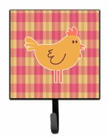 Carolines Treasures BB7090SH4 Chicken Hen on Gingham Leash or Key Holder