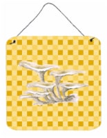Carolines Treasures  BB7206DS66 Oyster Mushrooms on Basketweave Wall or Door Han
