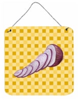 Carolines Treasures  BB7211DS66 Red Onion on Basketweave Wall or Door Hanging Pr