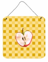 Carolines Treasures BB7218DS66 Half Apple on Basketweave Wall or Door Hanging P