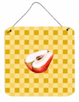 Carolines Treasures BB7219DS66 Sliced Apple on Basketweave Wall or Door Hanging
